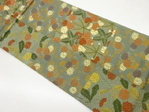 唐織草花尽くし模様織出し袋帯